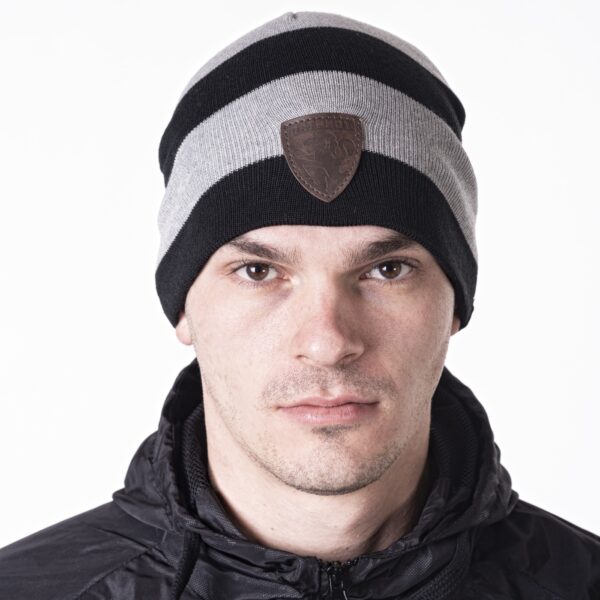 Шапка - Патриот (Черно-сива)